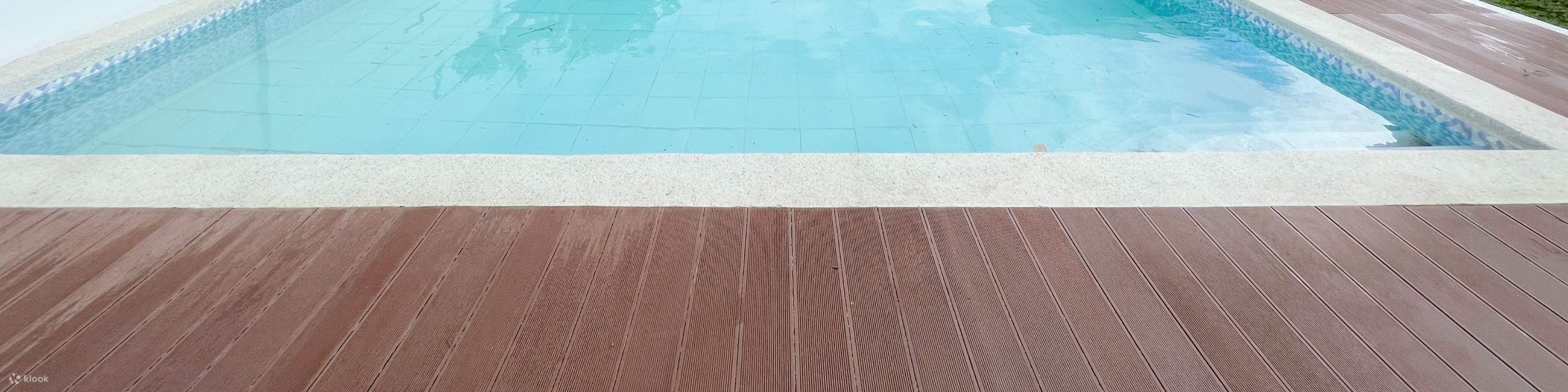 side view of the pool