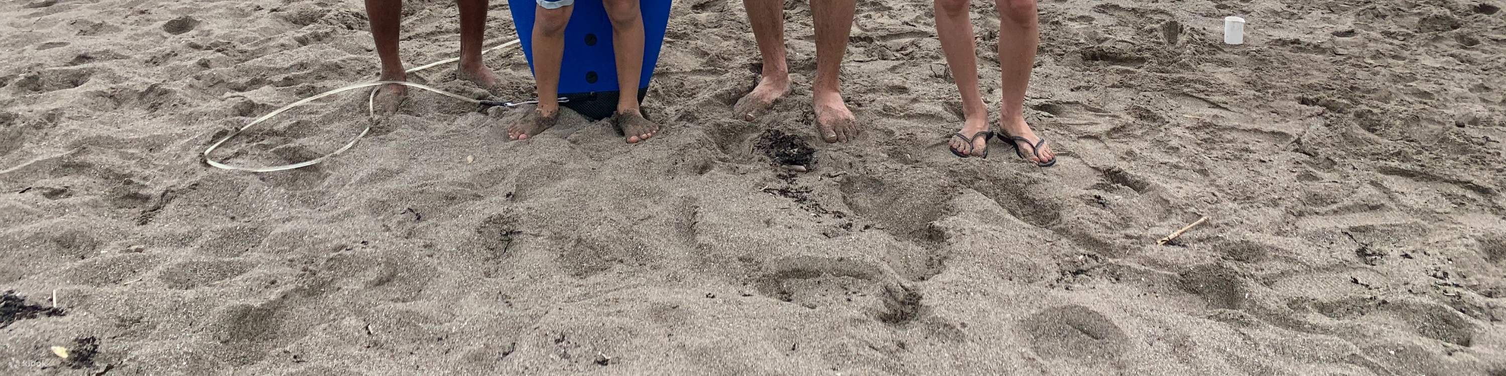 與家人一起衝浪