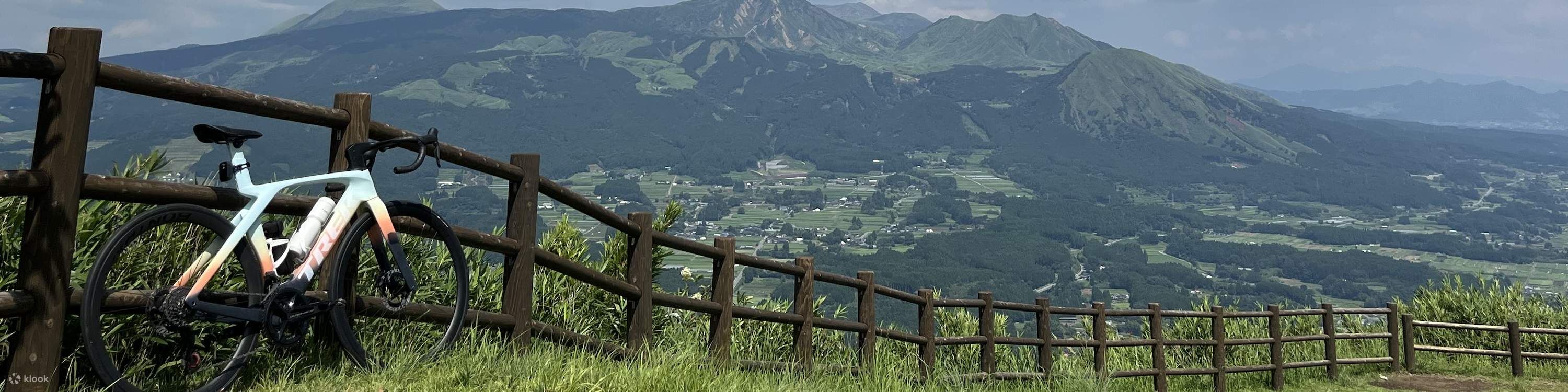 俵山展望所。阿苏的绝美景色尽收眼底， panorama 尽览