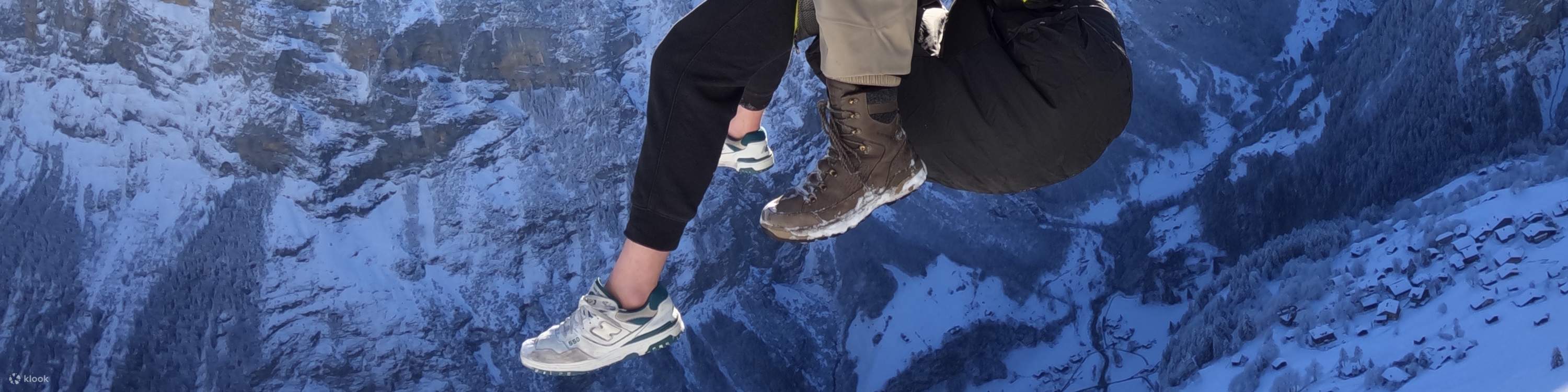 Penerbangan Tandem Paragliding Murren - Lauterbrunnen 