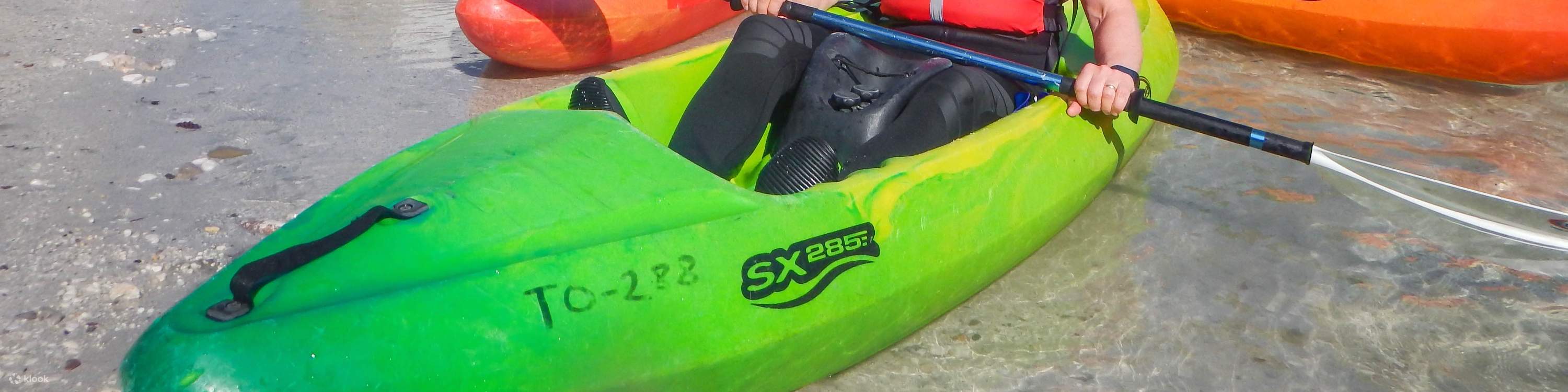 Sit-on-top kayaking on Soca river