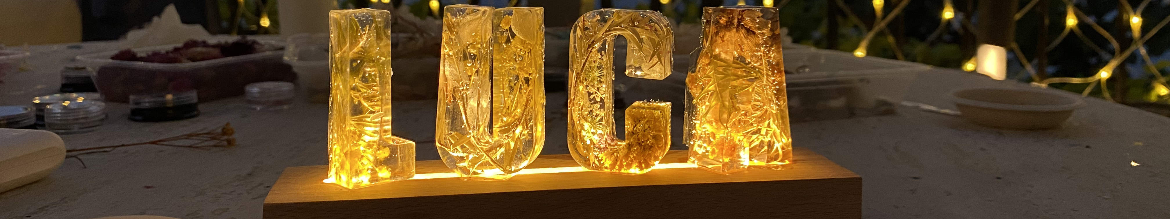 Clase de artesanía - Taller de luz nocturna con alfabeto de cristal ｜ Taller de llavero con alfabeto de cristal ｜ Causeway Bay