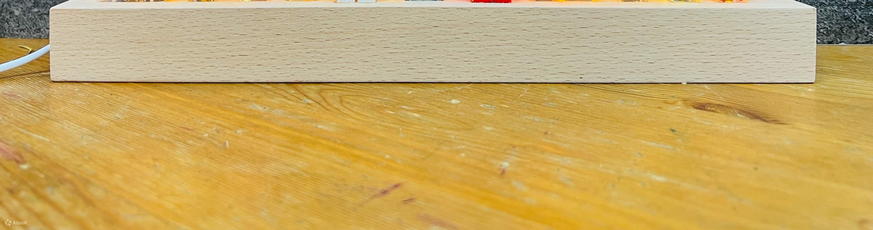 Clase de artesanía - Taller de luz nocturna con alfabeto de cristal ｜ Taller de llavero con alfabeto de cristal ｜ Causeway Bay