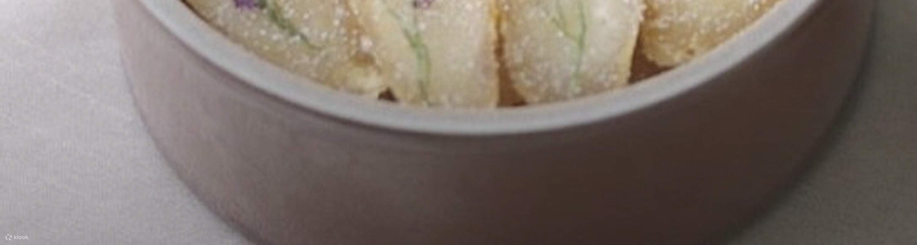 Lớp học nấu ăn Hàn Quốc: Thạch nhân sâm trang trí hoa