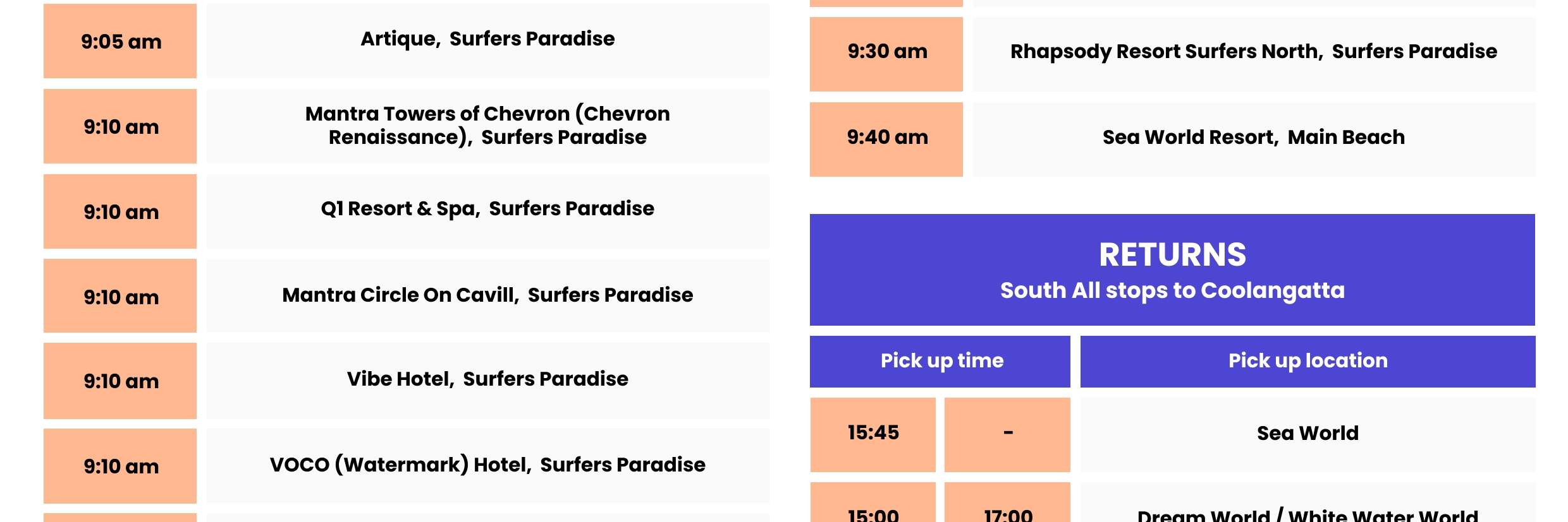 Thẻ Đưa Đón Công Viên Giải Trí Gold Coast