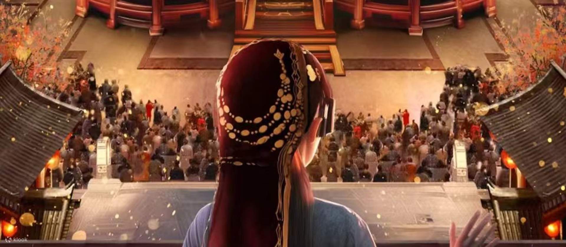 Travel back to the Tang Dynasty in a second, experience its prosperity, admire stunning scenery, enjoy the fun of digital technology, transform into Luo Binwang, check in at the Yingtian Gate, appreciate the magnificent peonies, and watch a mesmerizing Wh