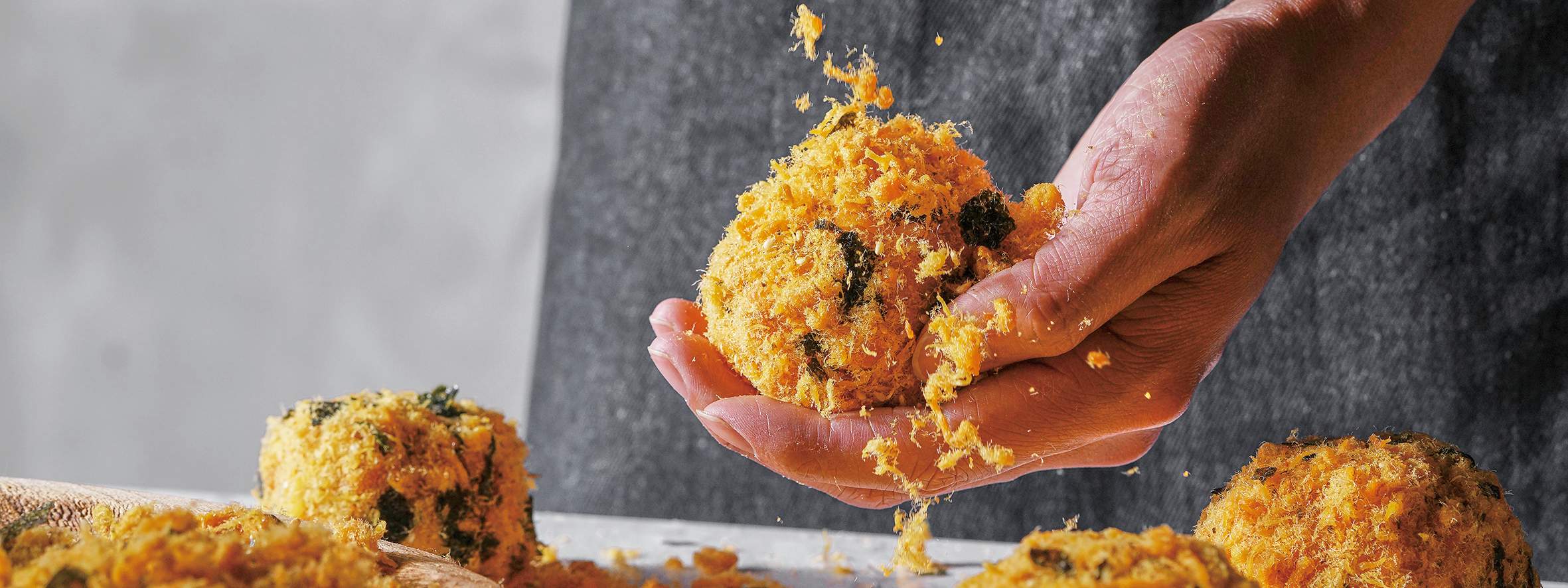 Seaweed Flavor Crispy Scallops