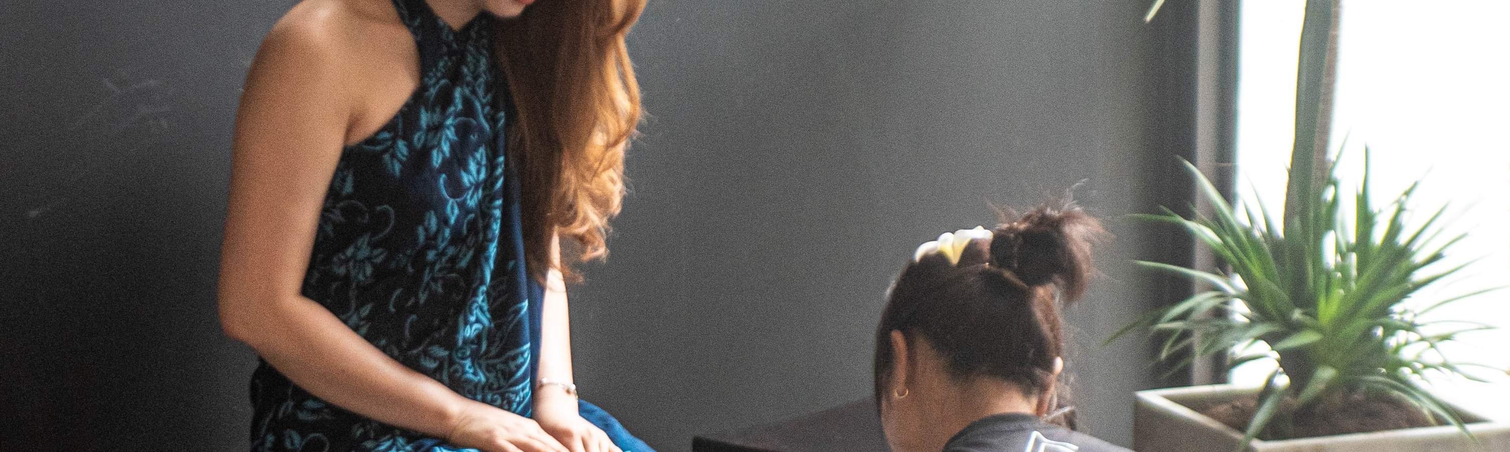 foot bath before treatments