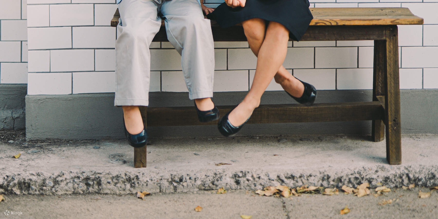 Servizio fotografico con uniforme scolastica coreana vintage