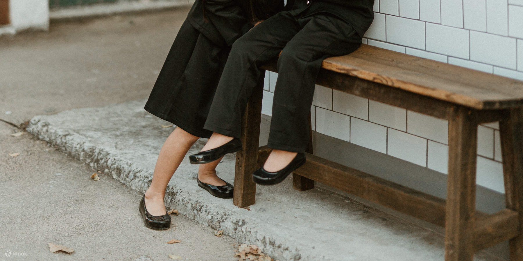 Servizio fotografico con uniforme scolastica coreana vintage