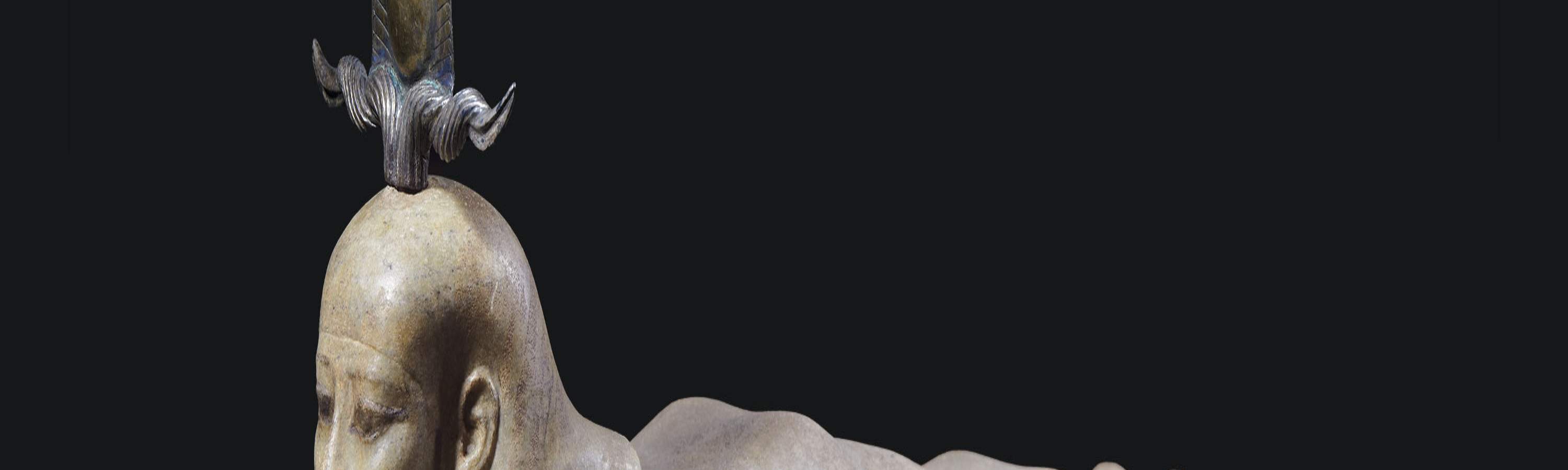 復活的歐西里斯像 
第 26 王朝（公元前 664–公元前 525 年） 片麻岩、金、金銀合金、顔料 
埃及國家博物館
© 埃及最高文物 委員會