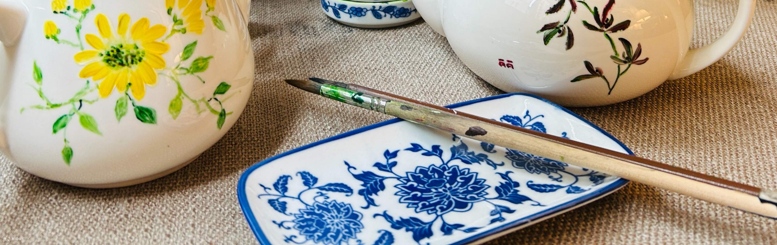 Kelas Melukis Teko Cina di Ka Atelier