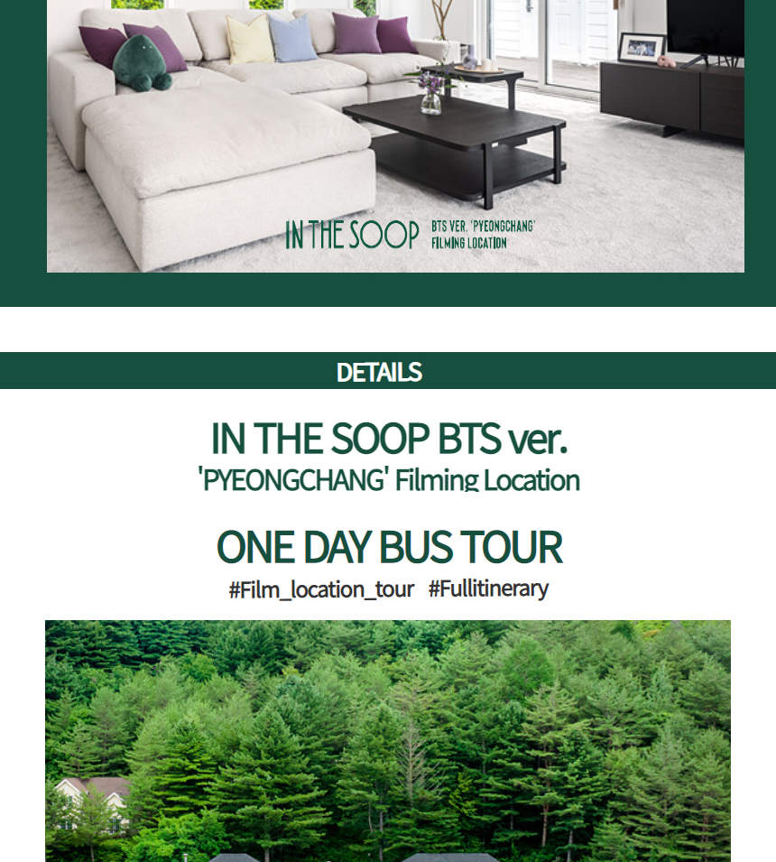 IN THE SOOP BTS Ver. (PyeongChang) Filming Location Tour Klook United
