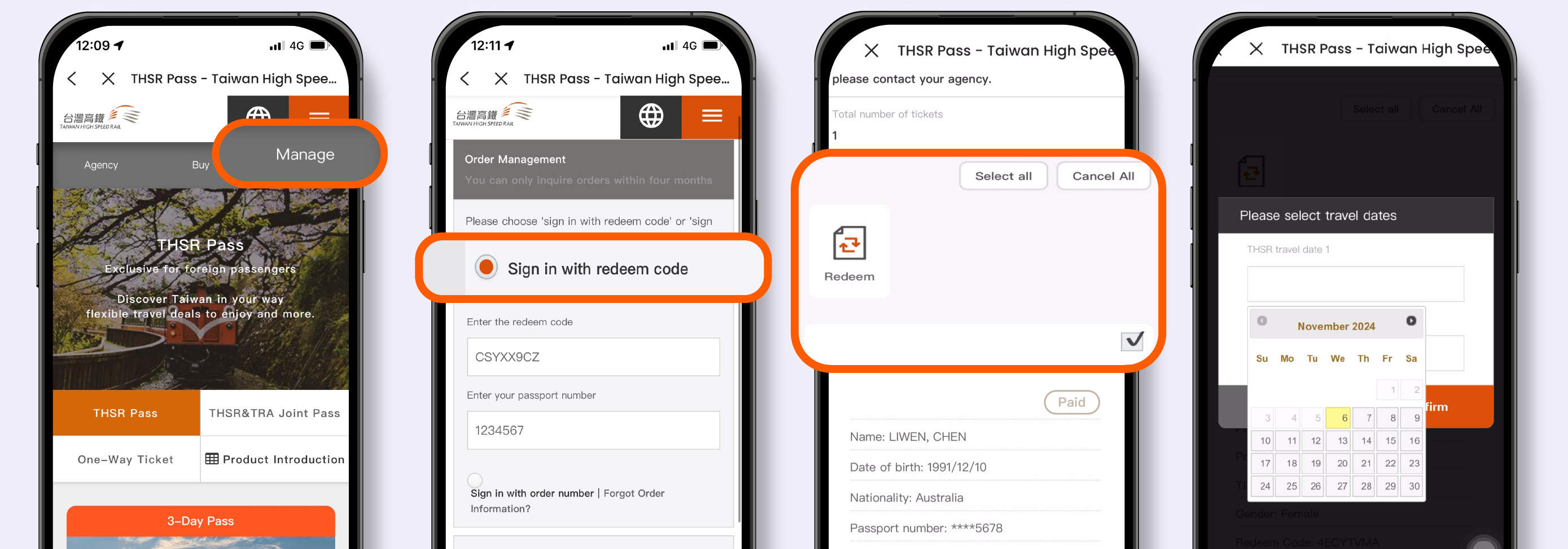 Taiwan High Speed Rail Pass