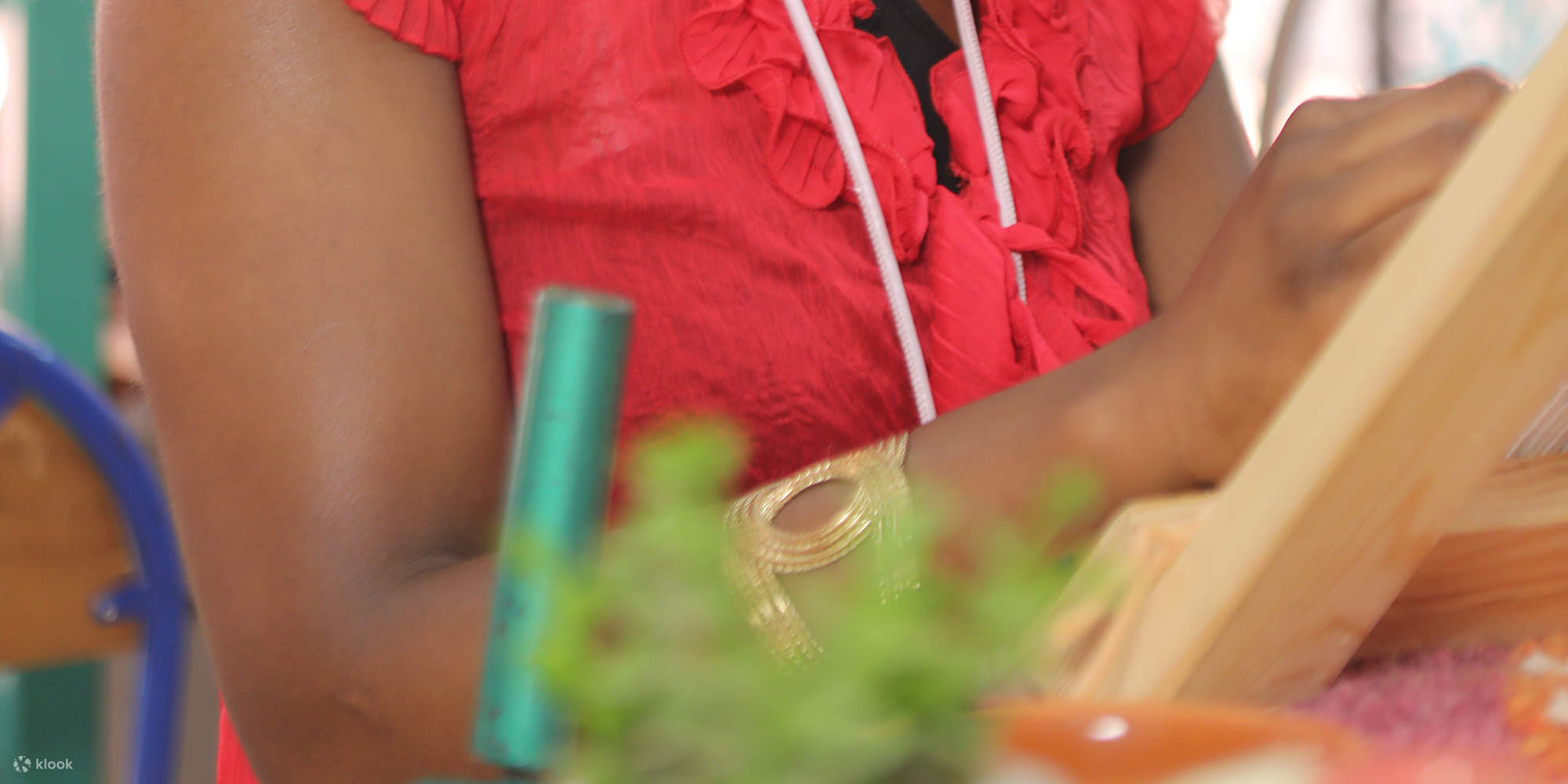 Small Group Rug Making Workshop in Marrakech with kechart