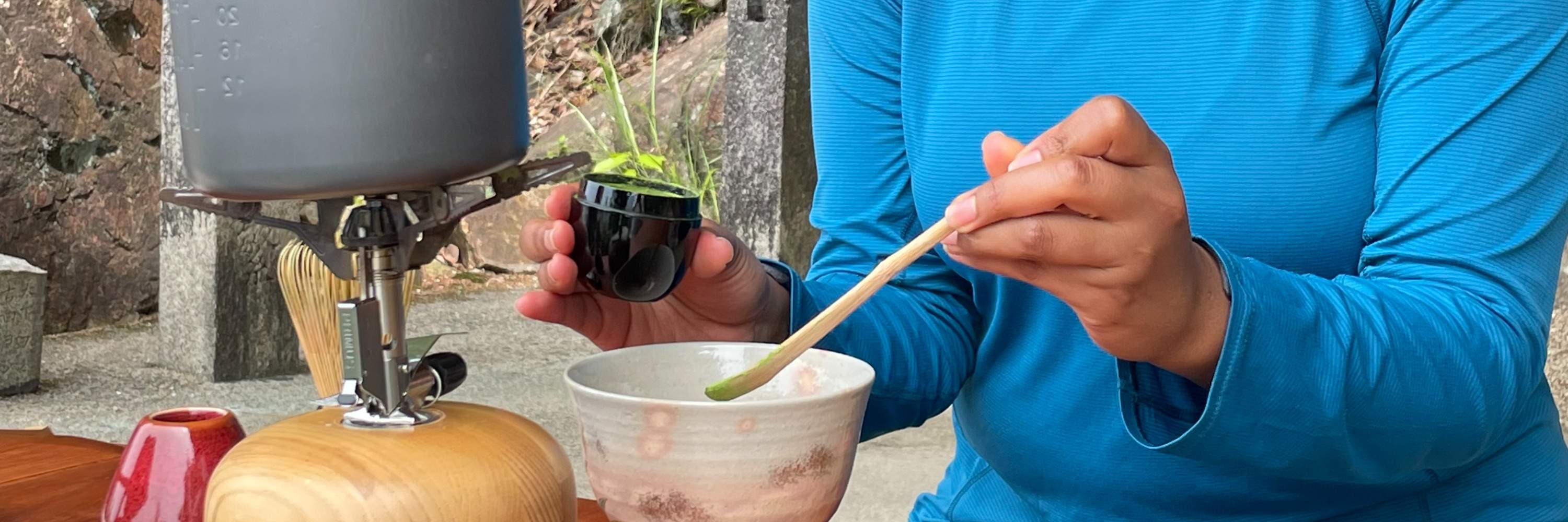 開啟戶外茶道體驗！導遊將為您製作特製綠茶