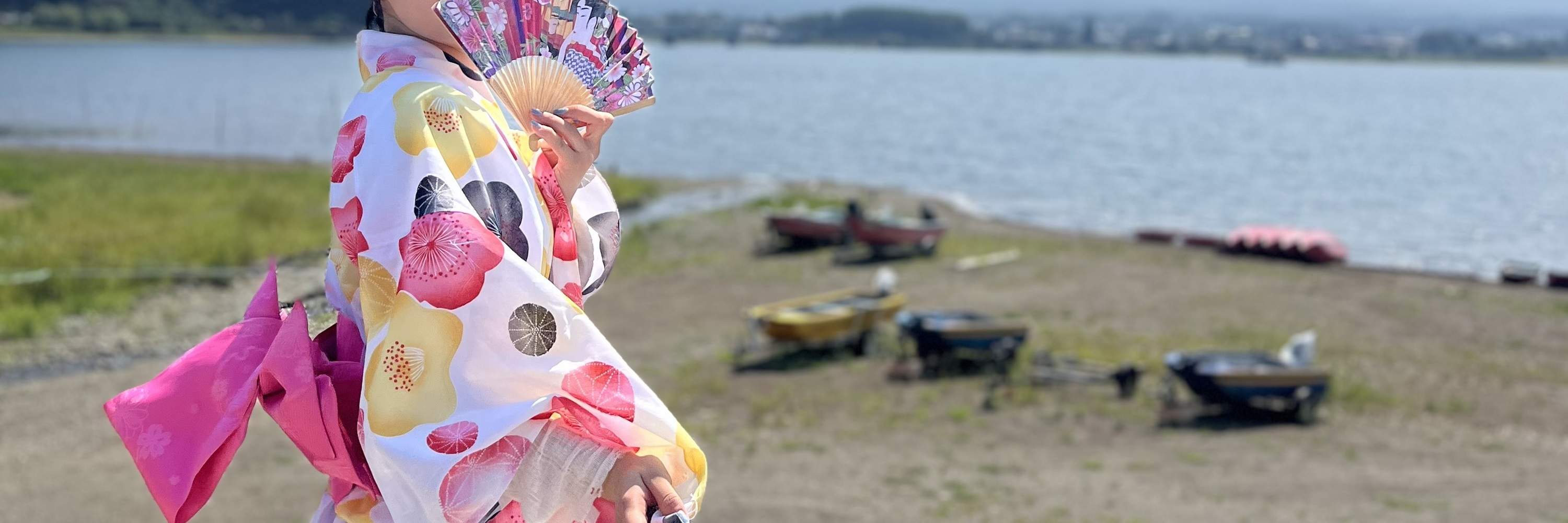 후지산 가와구치코 유카타 대여 체험