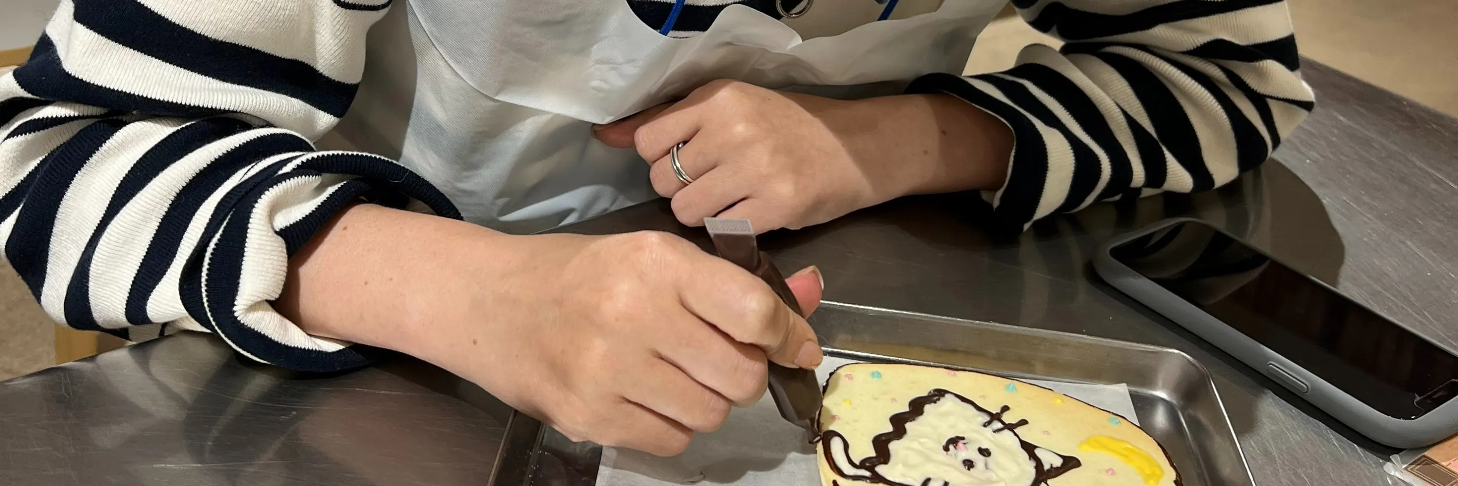 DIY白色恋人饼干