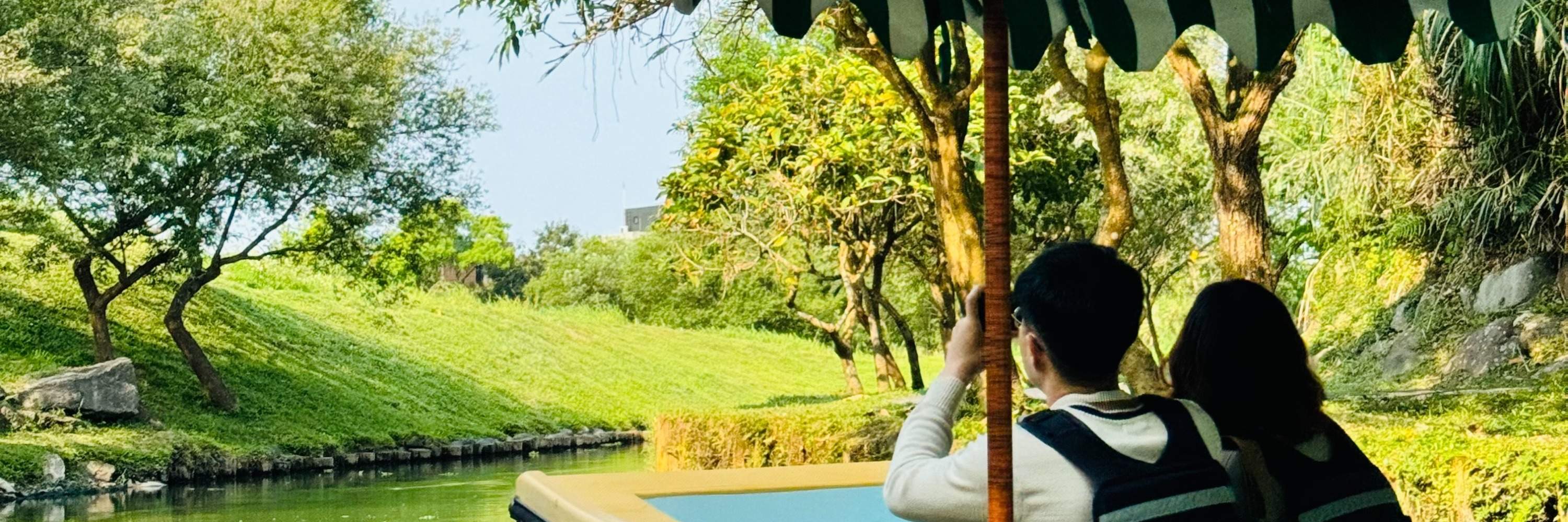 宜蘭：冬山河生態緑舟電動船 & 水上自転車