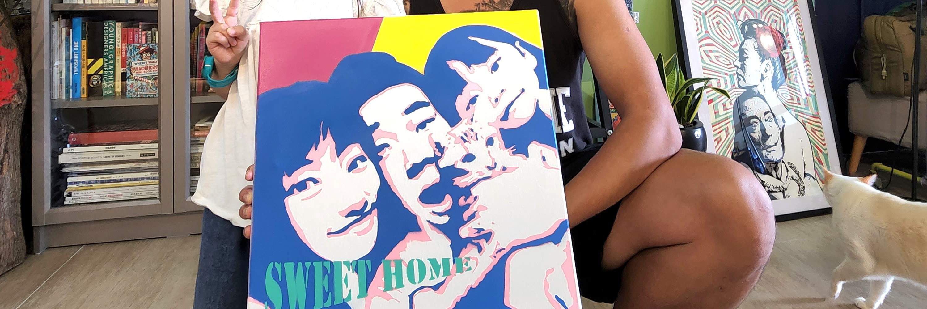 Popduction - Exclusive PopArt portrait spray painting experience workshop (parent-child) | Kwai Hing