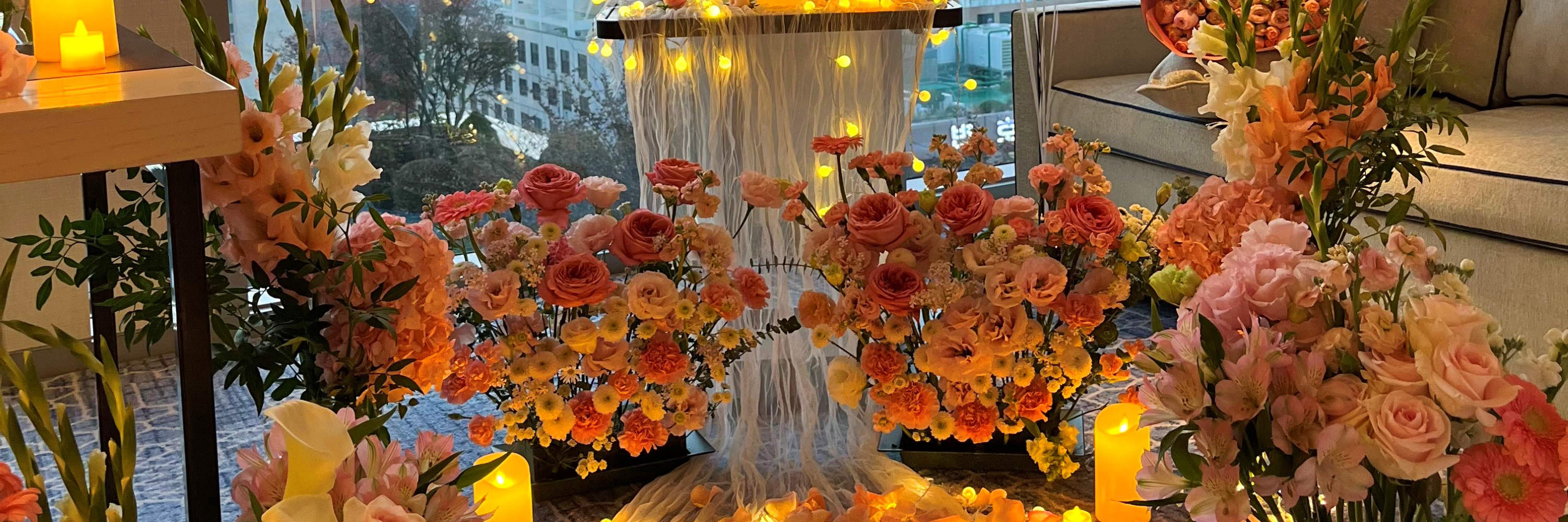 We’ll turn your hotel room into a dreamy drama set — where your loved one shines as the main character.