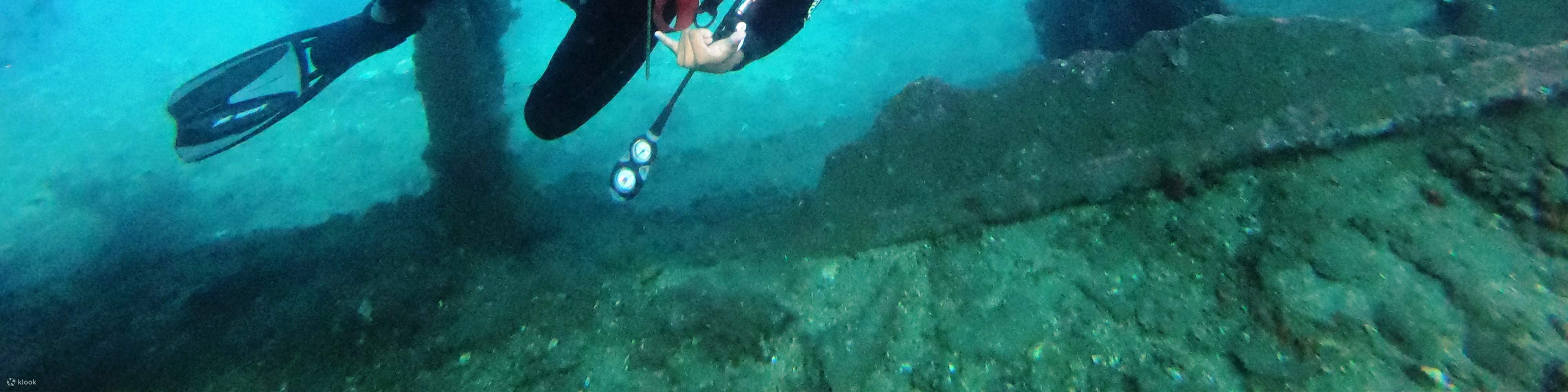 Два погружения к затонувшему кораблю в Туламбене