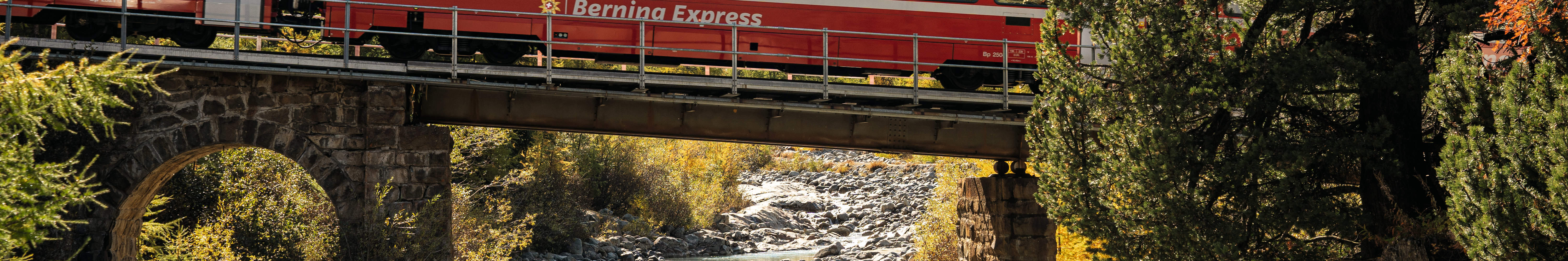 Bernina Express frente al glaciar Morteratsch, Grisones