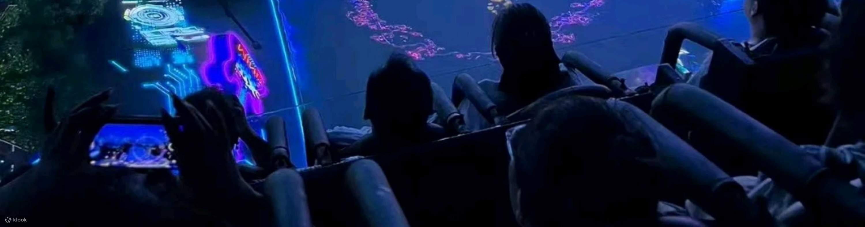 Dynamic visuals create an immersive cyberpunk-style technological experience.