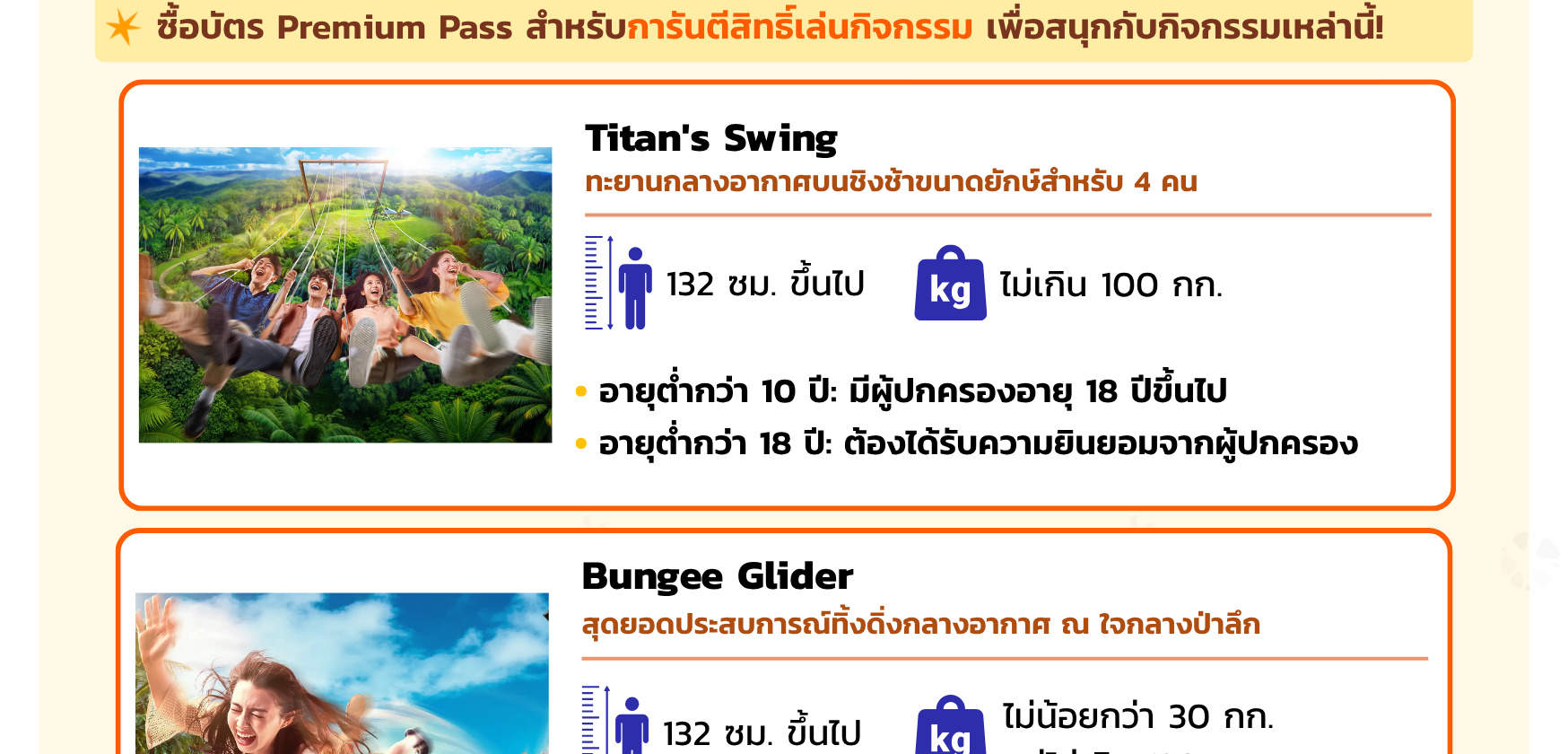บัตร JUNGLIA Premium Pass