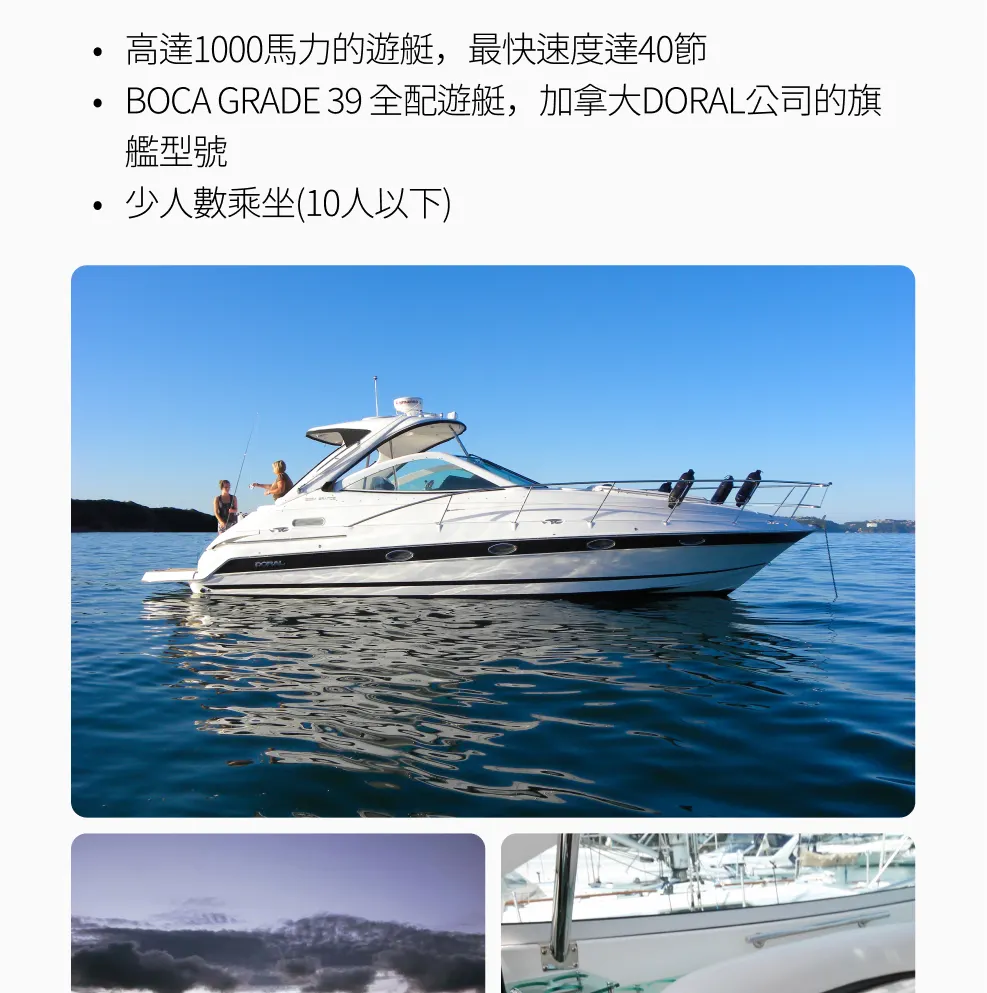 釜山高级游艇之旅（可带狗上船）
