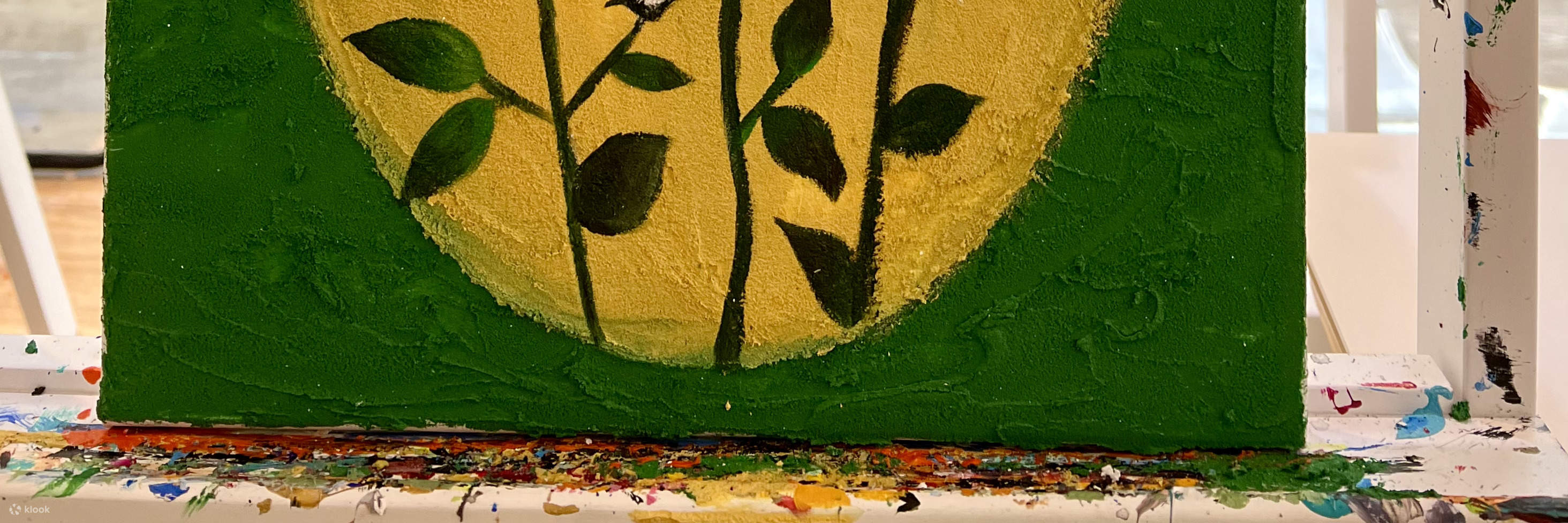 Rica Art Space - Lokakarya jamming seni akrilik｜Lokakarya lukisan tekstur｜Seni & Anggur｜Wan Chai