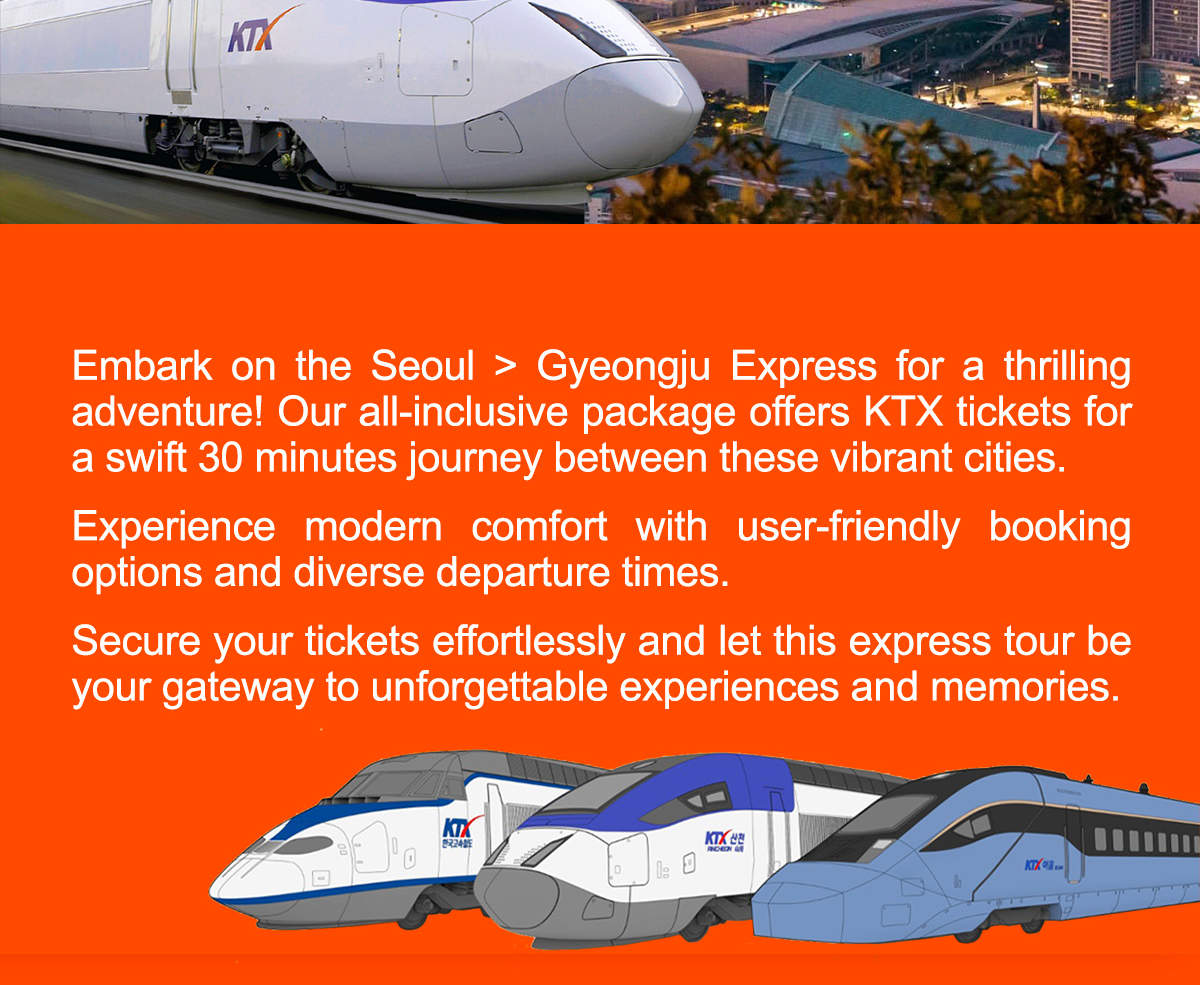 Tiket Kereta Api KTX Busan - Gyeongju - Klook Amerika Syarikat