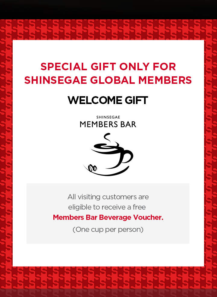 Shinsegae Department Store Benefit Coupon in Myeongdong