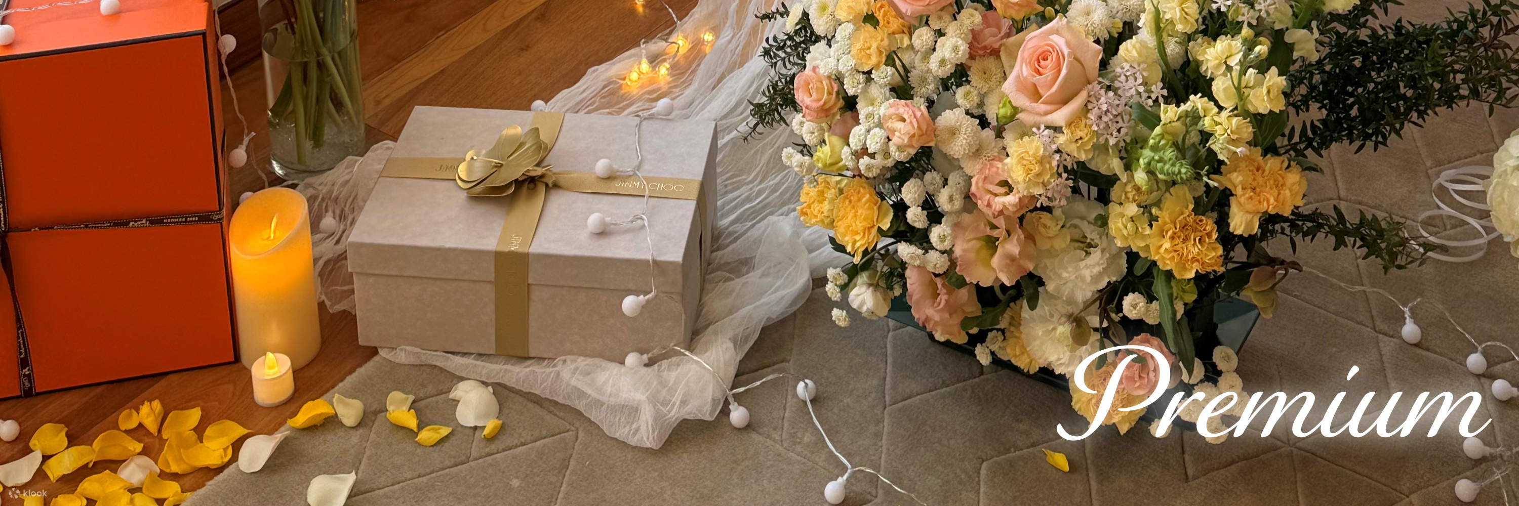 Now, It’s time to create the most romantic scene of  your life with flowers.