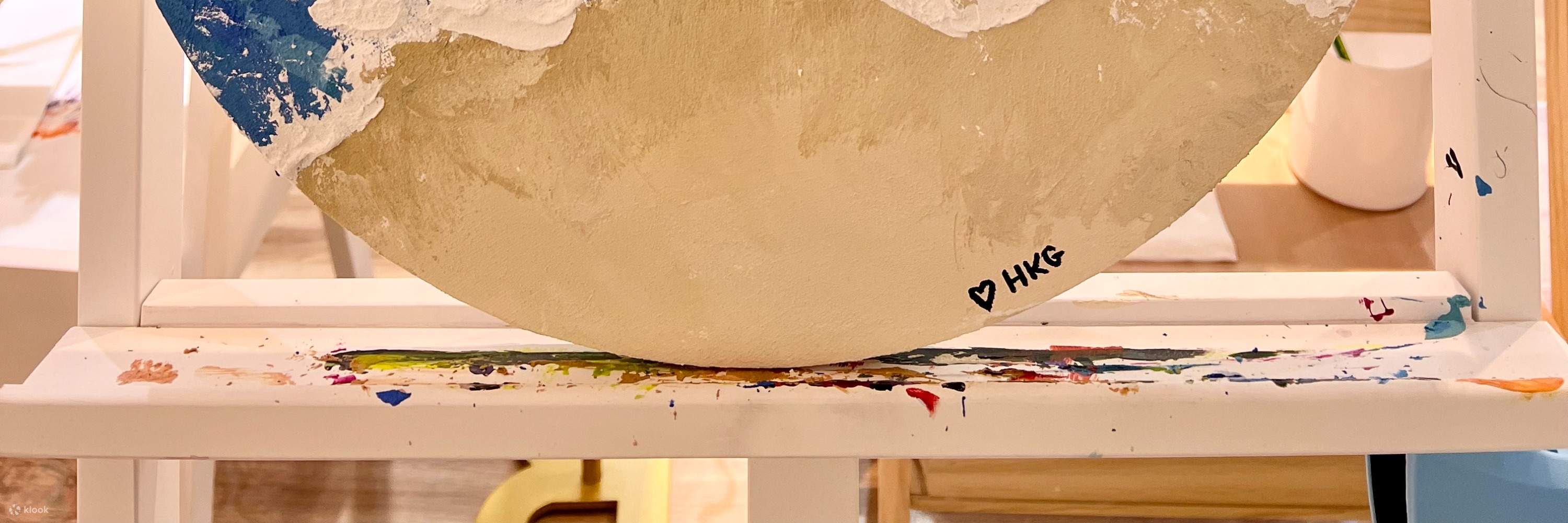 Rica Art Space - Lokakarya jamming seni akrilik｜Lokakarya lukisan tekstur｜Seni & Anggur｜Wan Chai