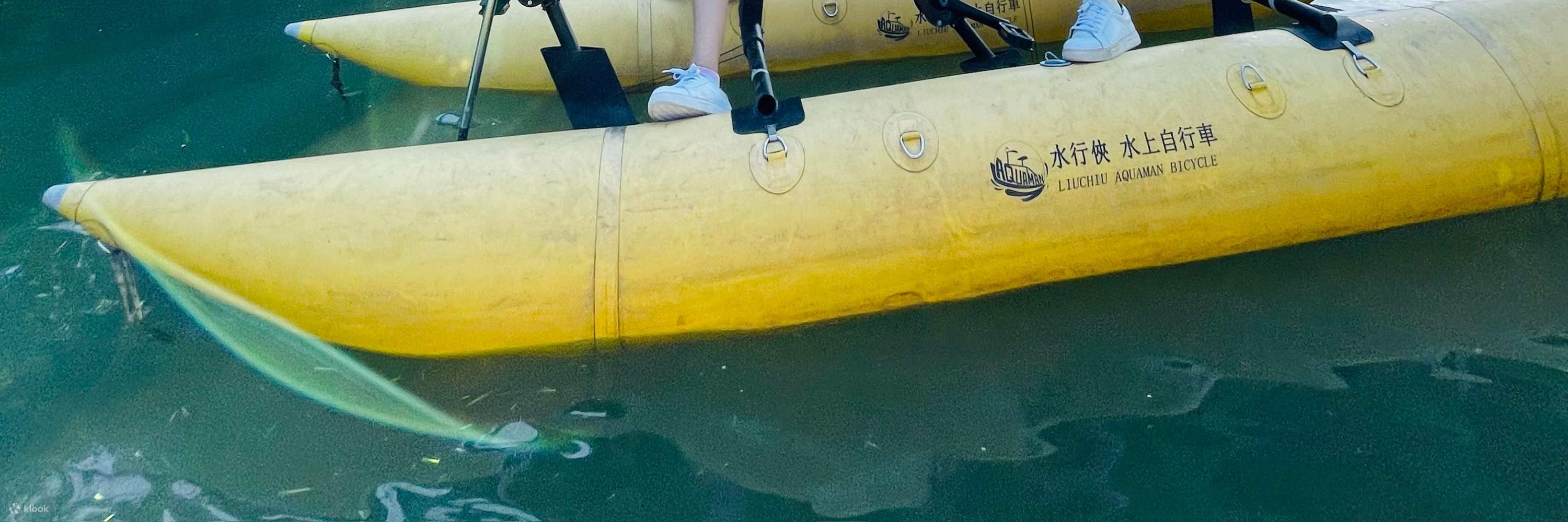 Yilan｜Experiencia en bicicleta acuática en el Parque Ecológico Río Dongshan