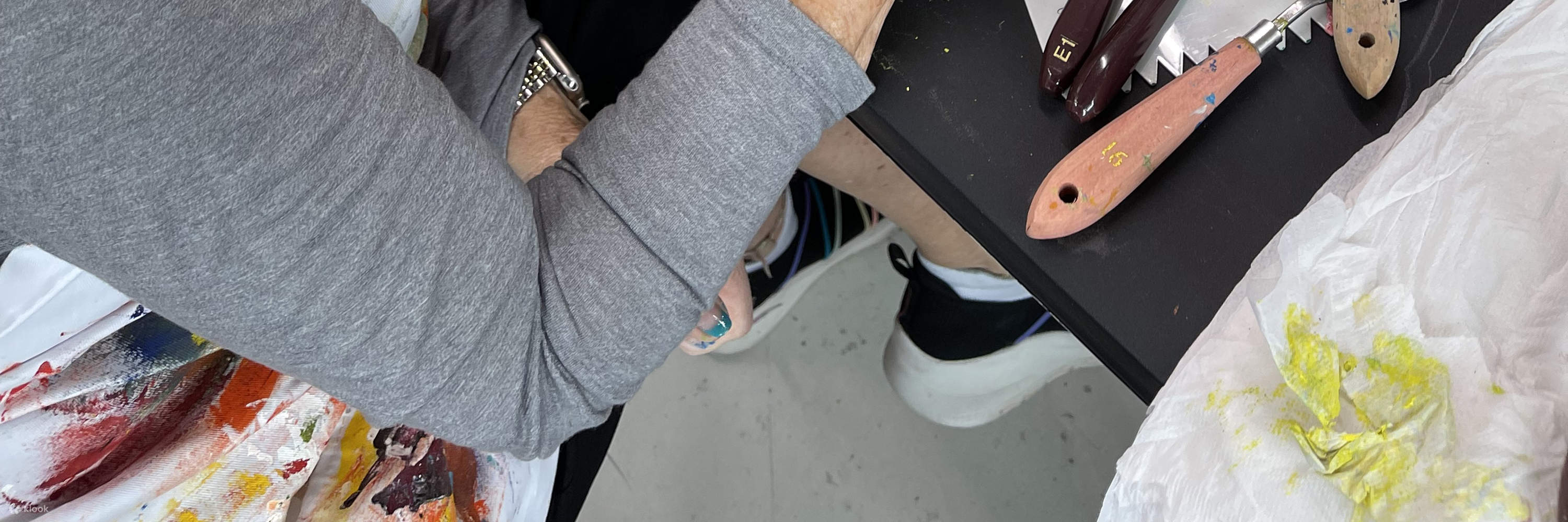 紐約調色刀抽象畫