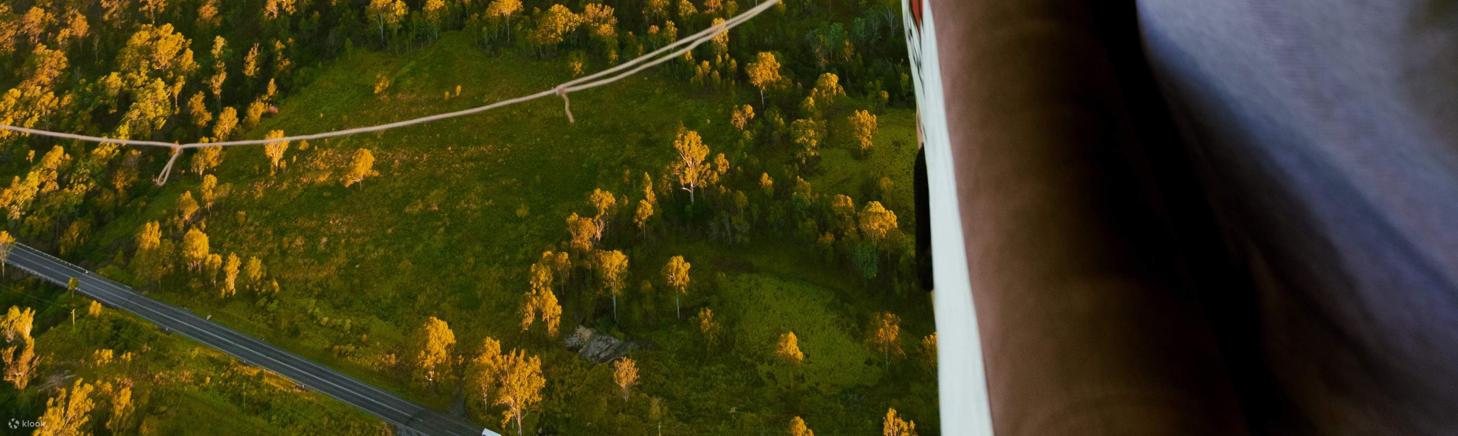 paisaje en globo aerostático