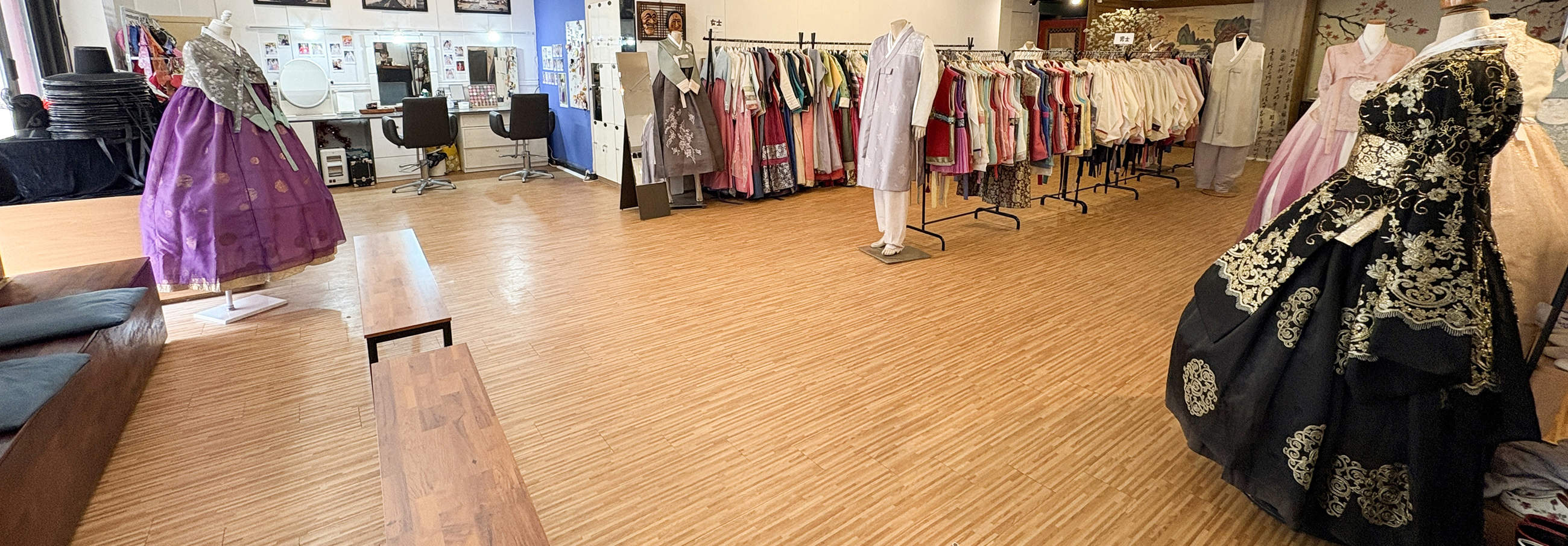 Experiencia de cultura coreana en Jeju: Alquiler de Hanbok y uniformes escolares, K-Beauty y sesión de fotos