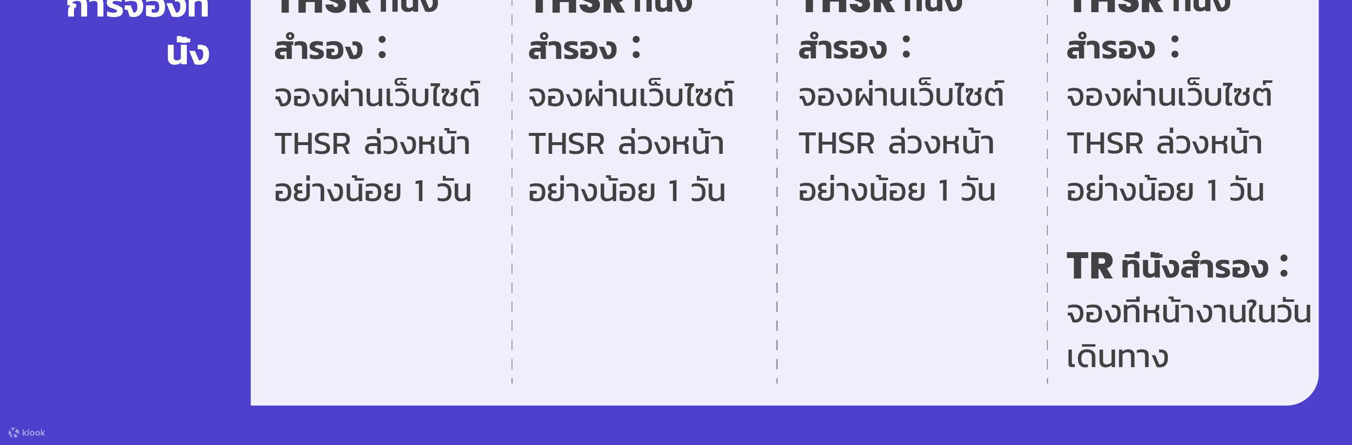 บัตรโดยสารรถไฟความเร็วสูงไต้หวันแบบไม่จำกัดเที่ยว