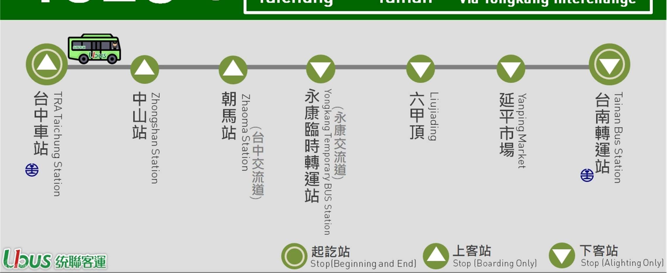 대만 Tonglian 여객 운송 1625 버스