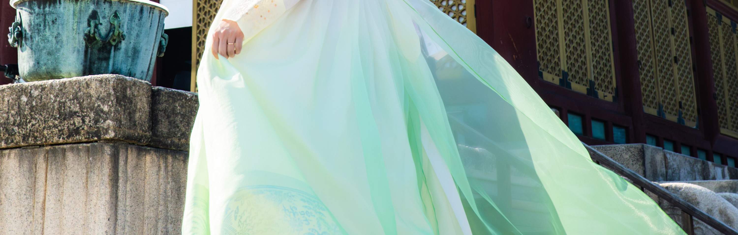 Seoul : Sesi fotografi Hanbok di Istana