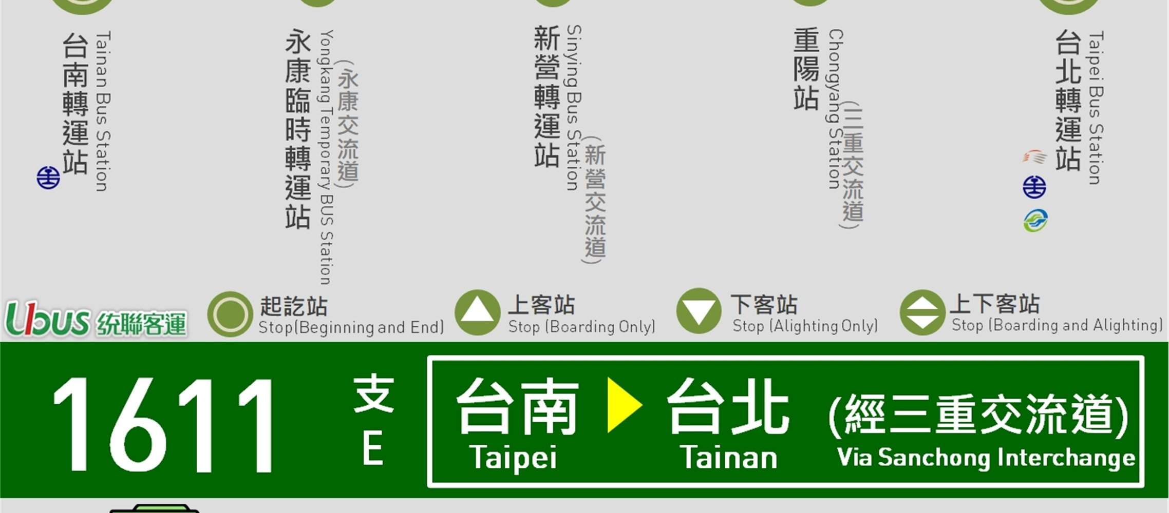 Tonglian Passenger Transport｜Trasferimento Condiviso in Città｜Tainan - Taipei