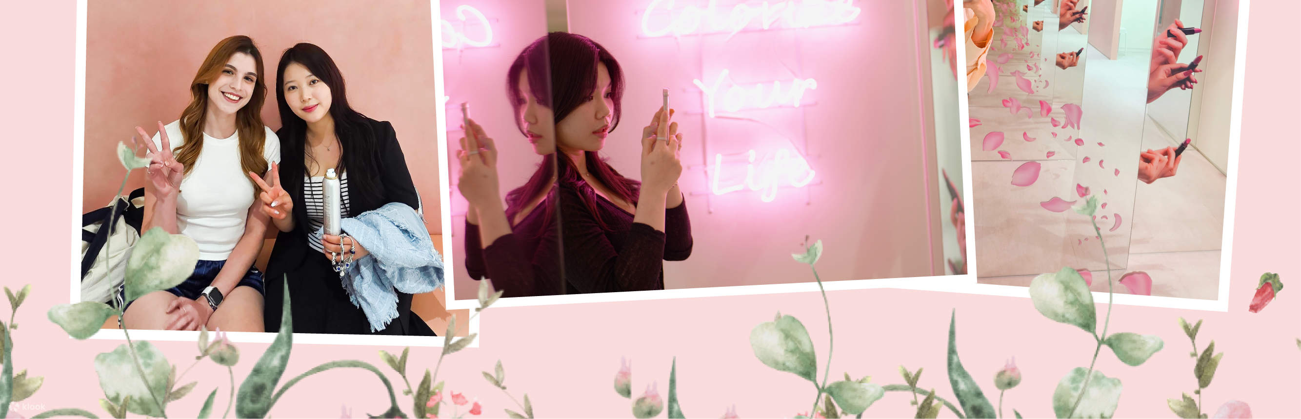 在明洞首爾進行個人色彩分析化妝