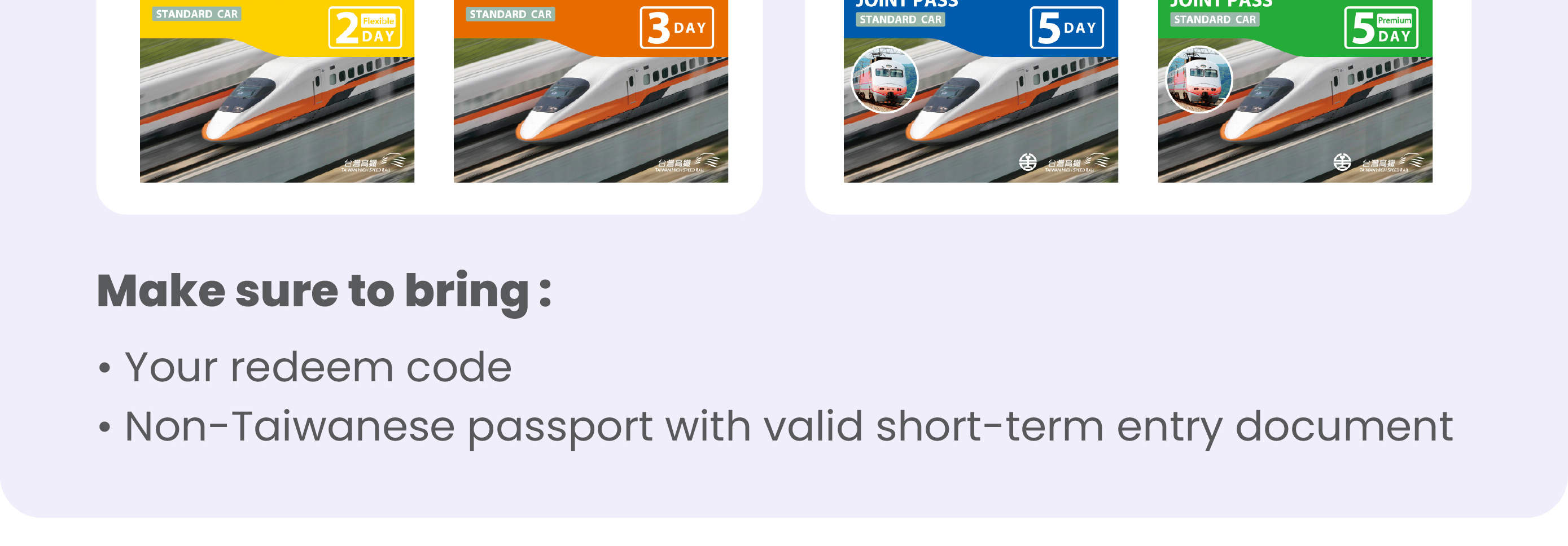 Taiwan High Speed Rail Pass