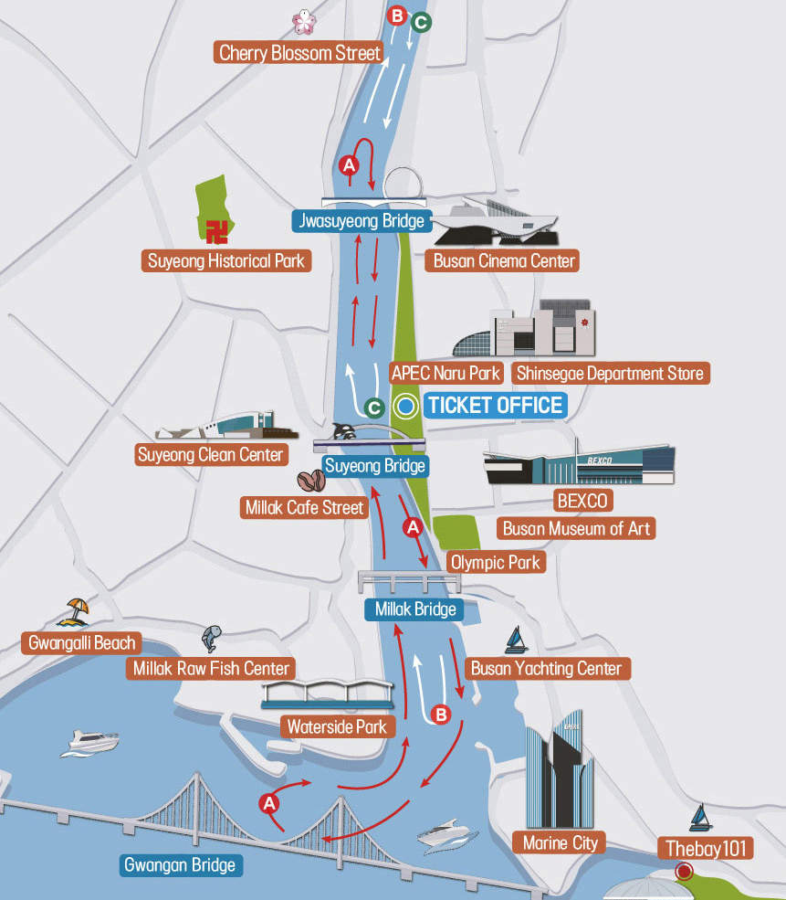 釜山遊艇海雲台江遊船