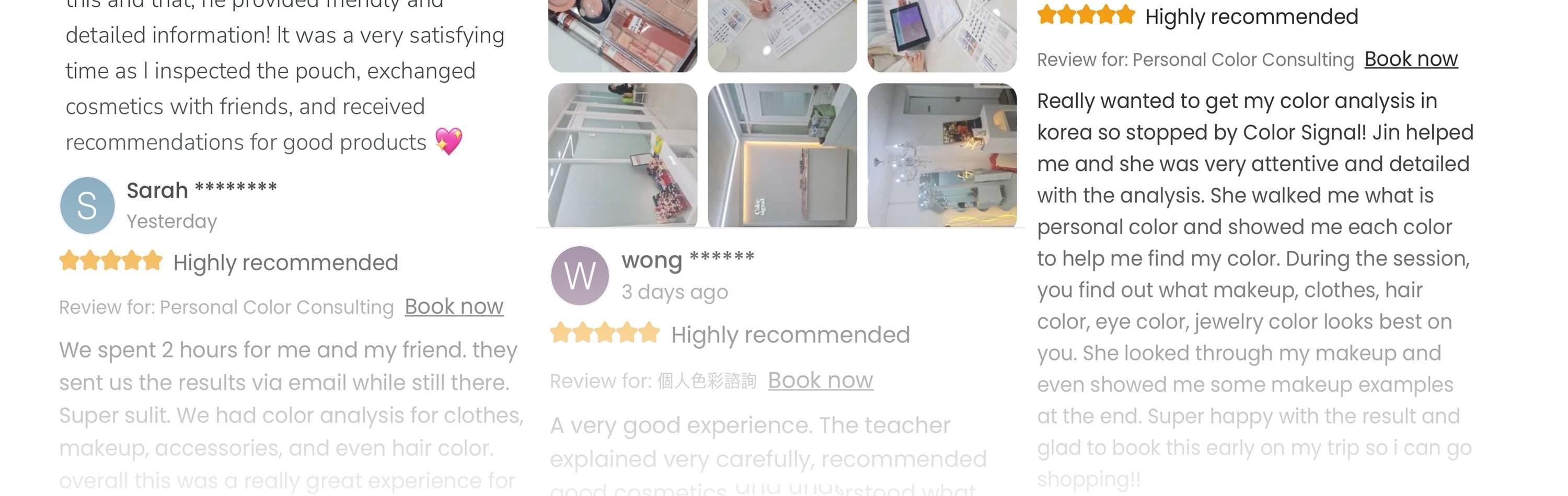 Experiencia de Análisis de Color Personal por Color Signal en Gangnam, Seúl