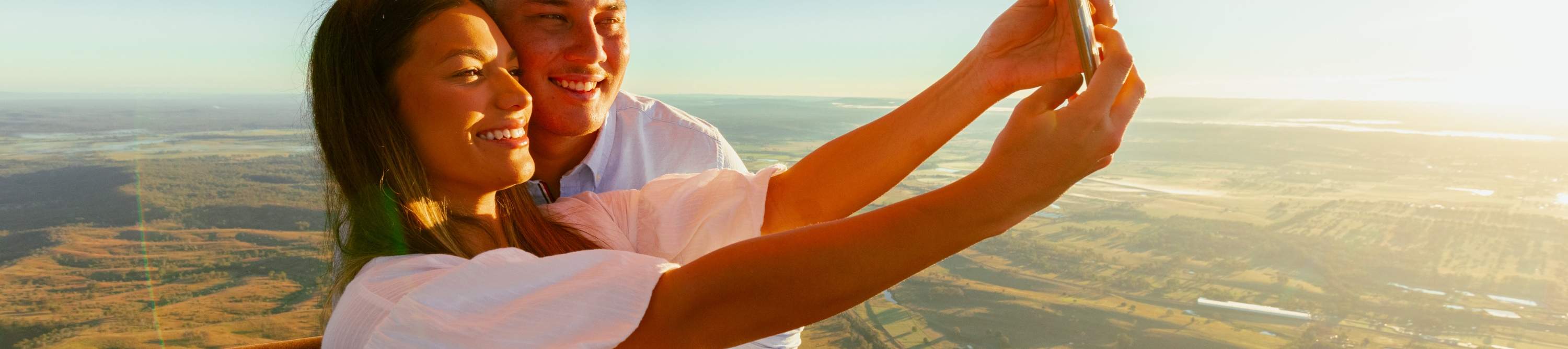 селфи в воздушном шаре