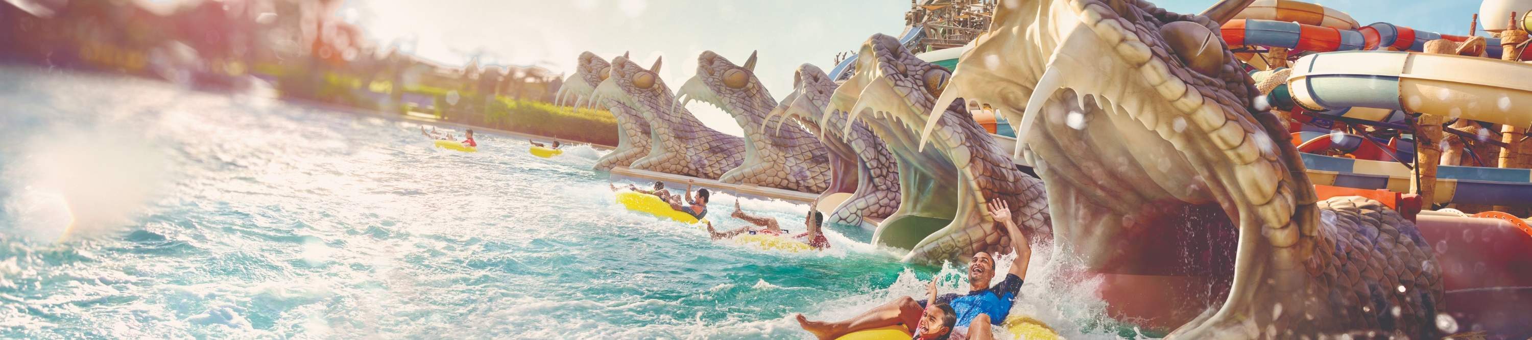 equipamiento del parque en Yas Waterworld