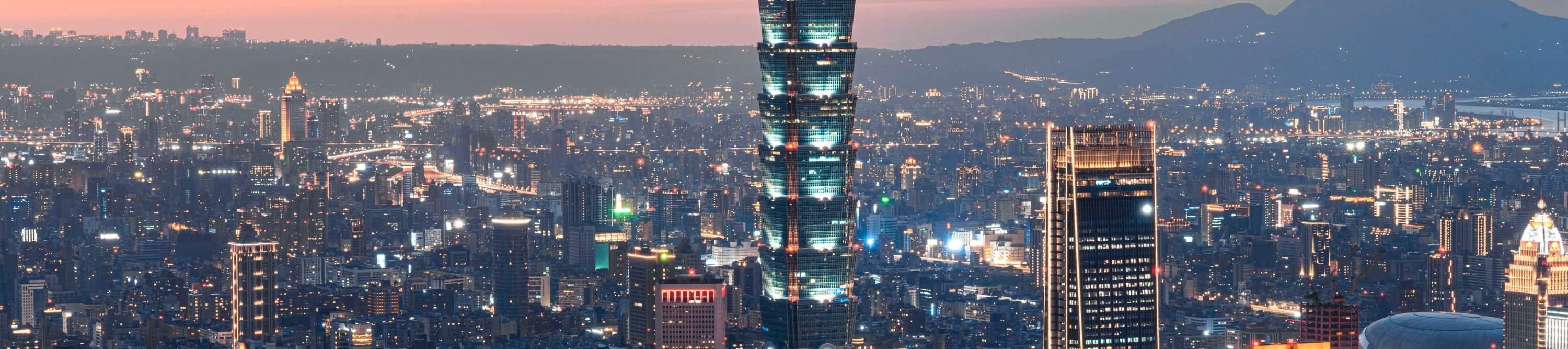 Taipei 101 sunset